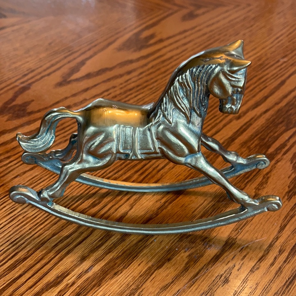 Solid Brass Rocking horse